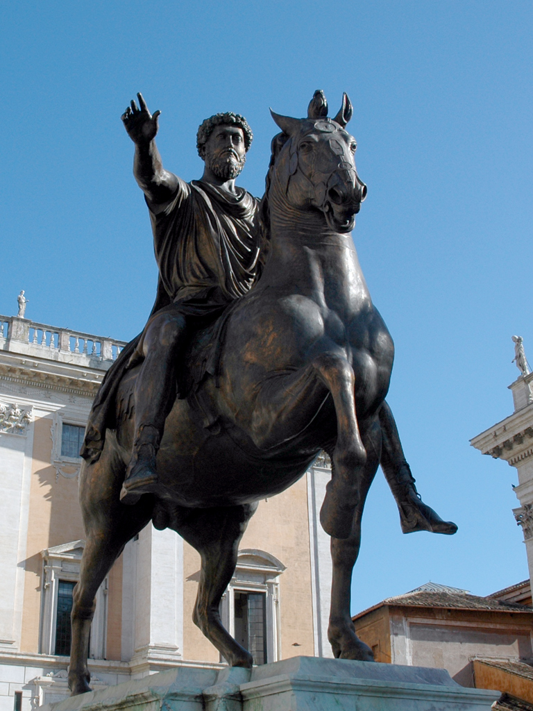 Equestrian statue of Marcus Aurelius in Rome